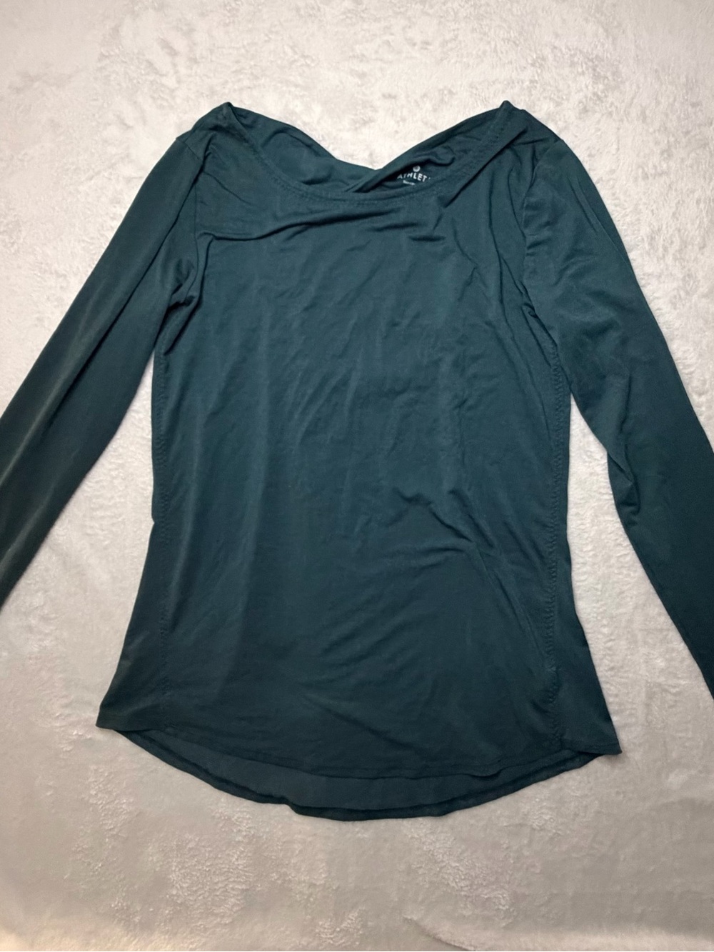 Athleta Long-Sleeve Scoop Neck Women's Top - Deep Teal